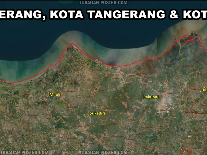 Peta Kabupaten Tangerang, Kota Tangerang Dan Tangerang Selatan Tampilan ...