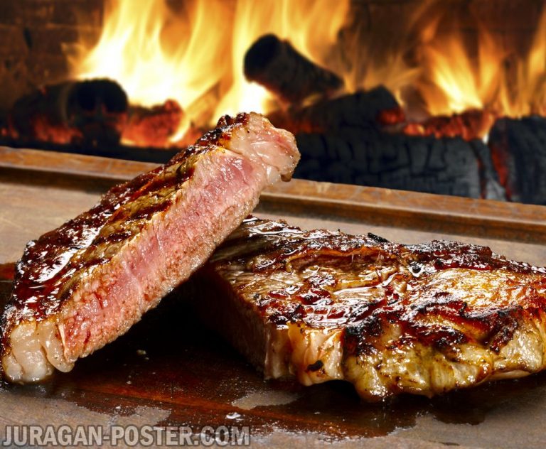 jual poster gambar makanan BBQ and Steaks 01