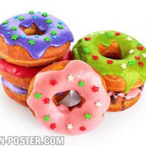 jual poster gambar Donuts