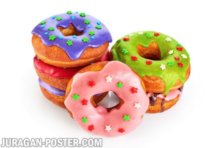 jual poster gambar Donuts
