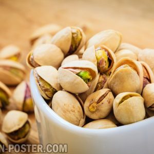 Jual poster gambar makanan Nuts / Kacang-kacangan 01
