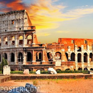 Jual poster Pemandangan Kota Roma Italy