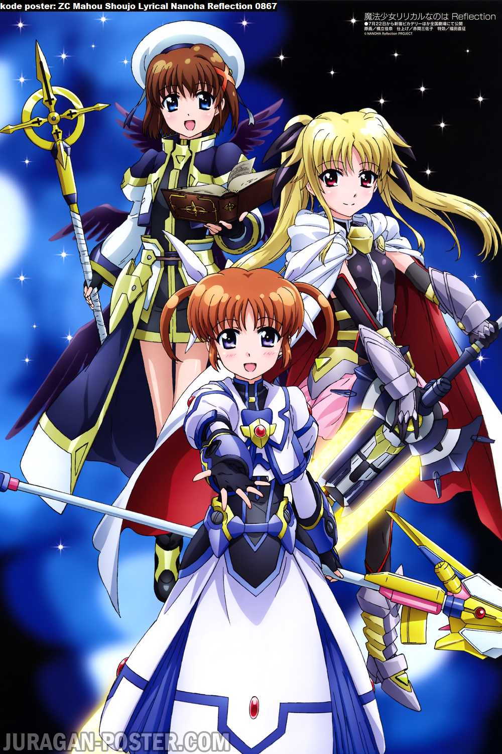 Mahou Shoujo Lyrical Nanoha Reflection 0867 Jual Poster Anime