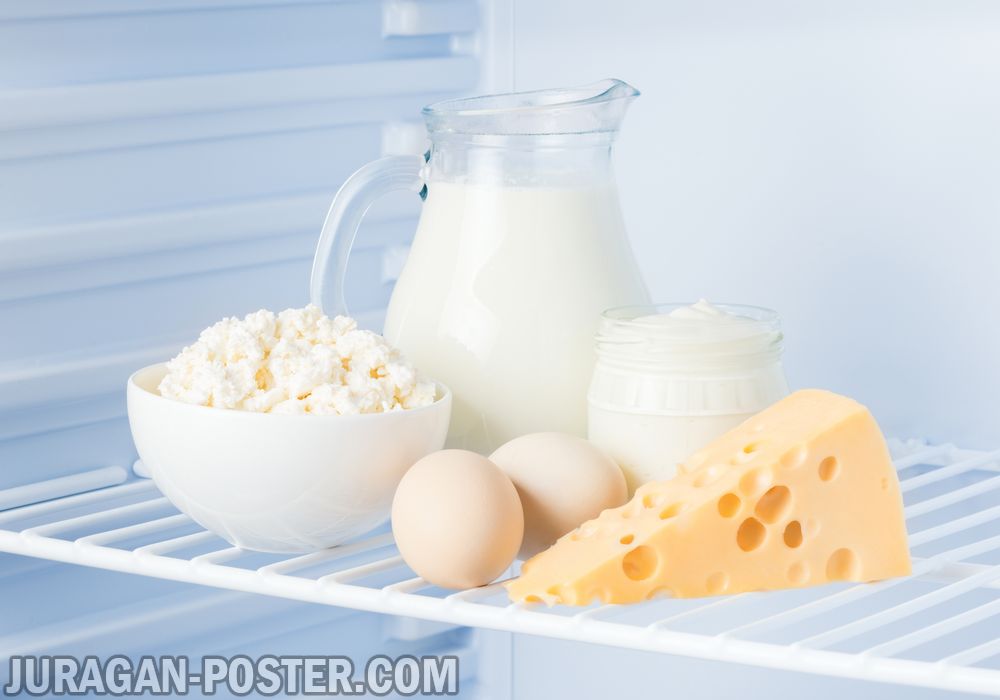 Collection of cheese milk product milk sour milk - Jual Poster di Juragan Poster