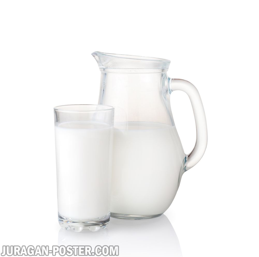 Milk of cow in glass and jug and dairy products - Jual ...
