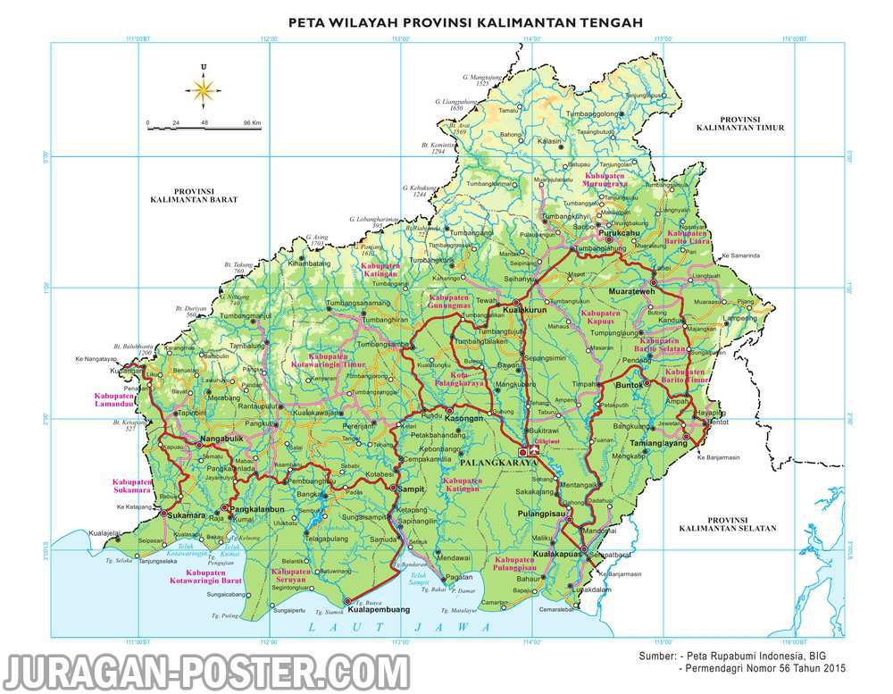 Peta 34 Provinsi Indonesia – Jual Poster di Juragan Poster