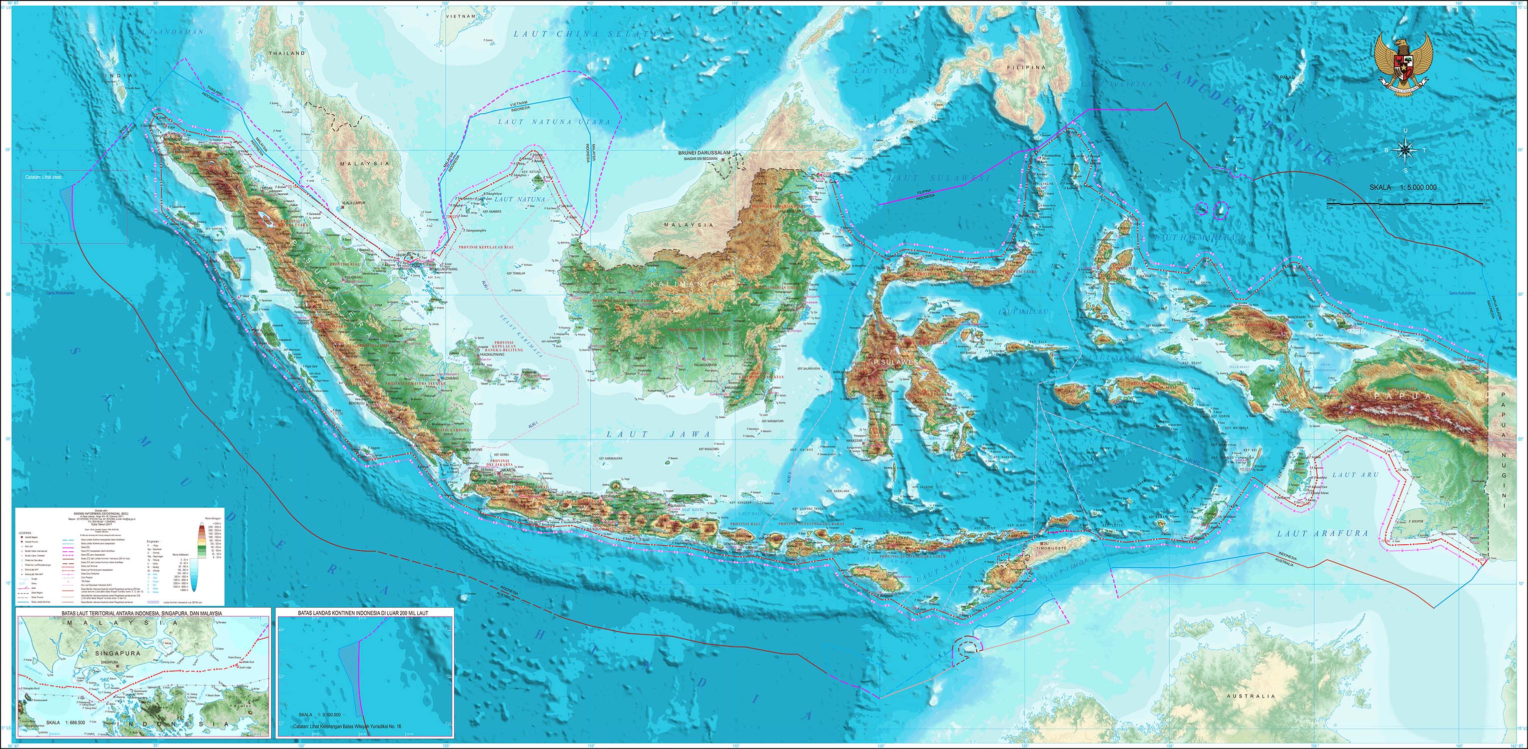 Jual Peta Indonesia Ukuran Besar