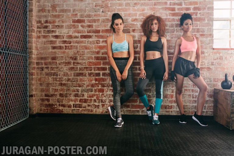 jual poster gambar fitness gym wanita