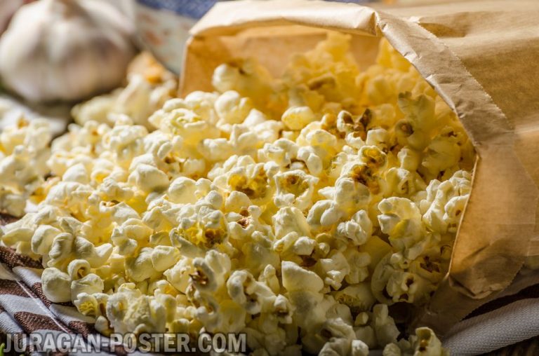 Jual poster gambar makanan Popcorn