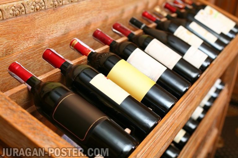 jual poster gambar wine cellar
