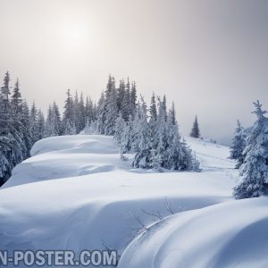 Jual poster gambar pemandangan alam musim salju winter 02