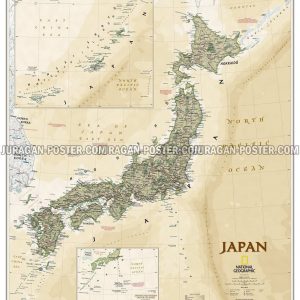 Jual peta jepang dan korea lengkap