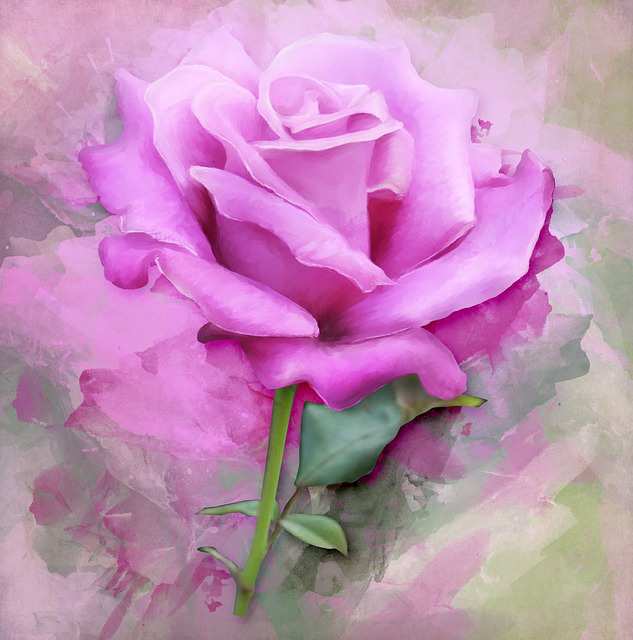 Contoh Lukisan Bunga Mawar Indah – Jual Poster di Juragan 